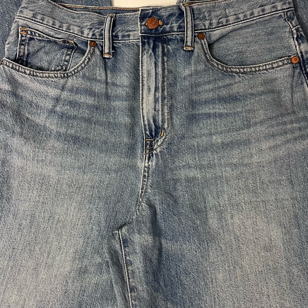 Madewell Women’s Super Wide Leg Blue Jeans Medium Wash Denim Baggy Jeans size 28 - Picture 5 of 5